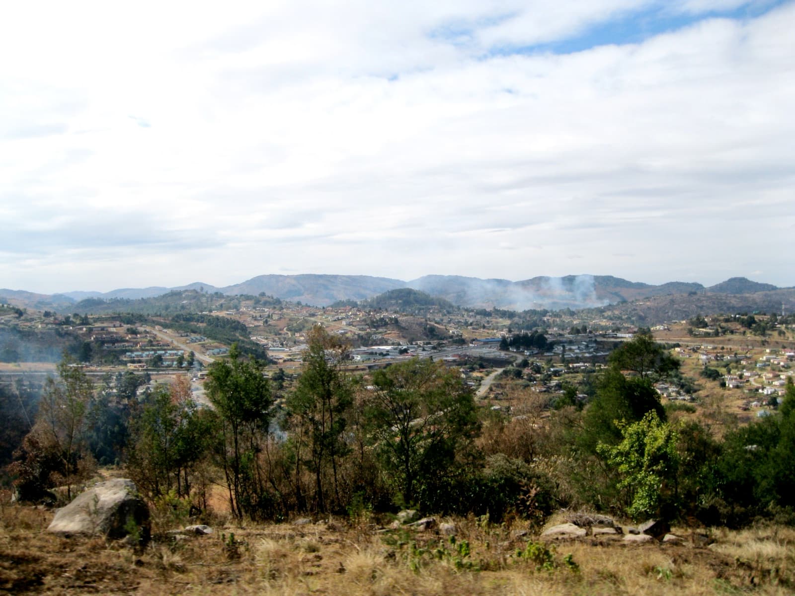 Mbabane, de hoofdstad van Eswatini