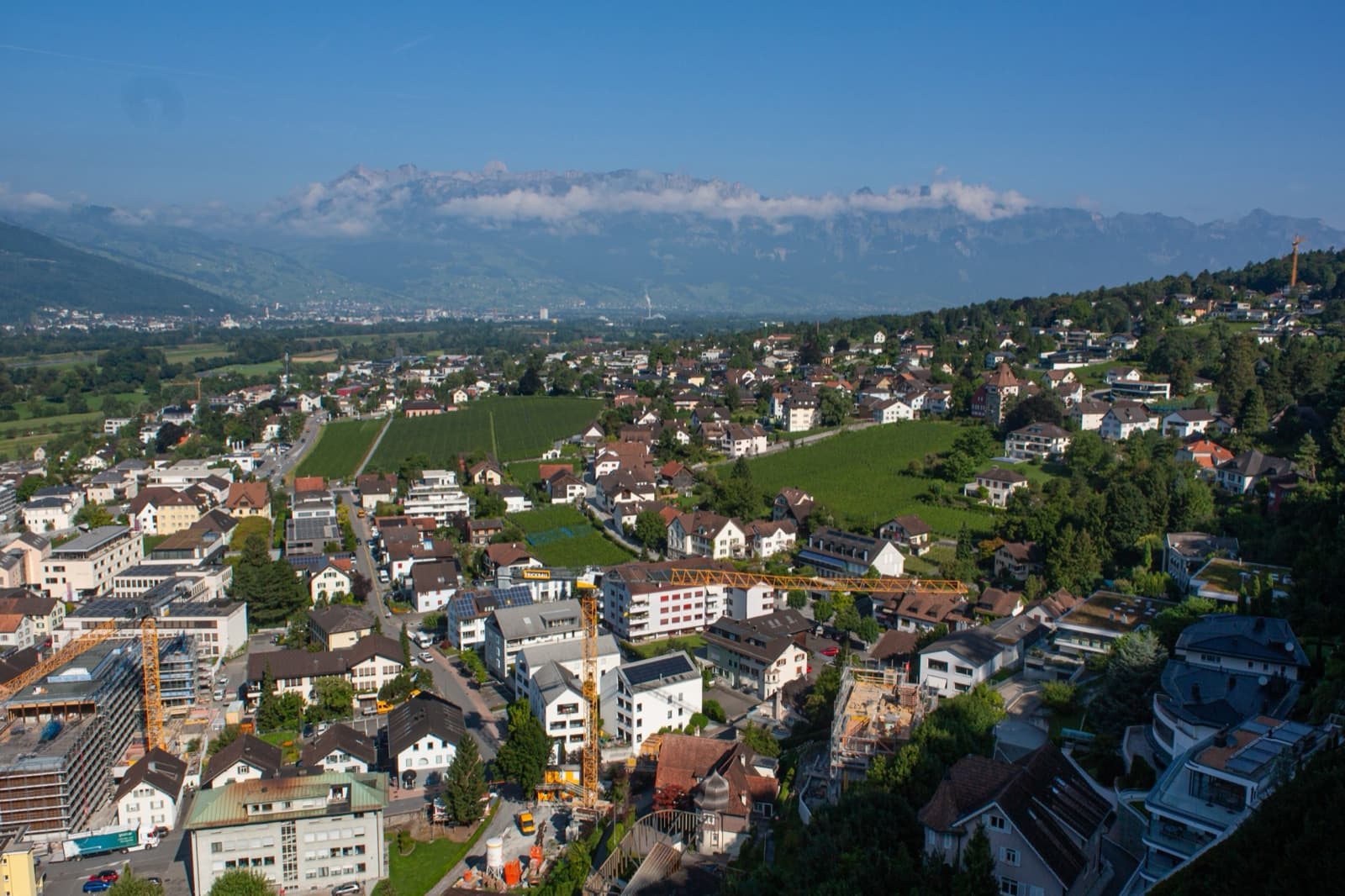 Vaduz, hlavní město země Liechtenstein