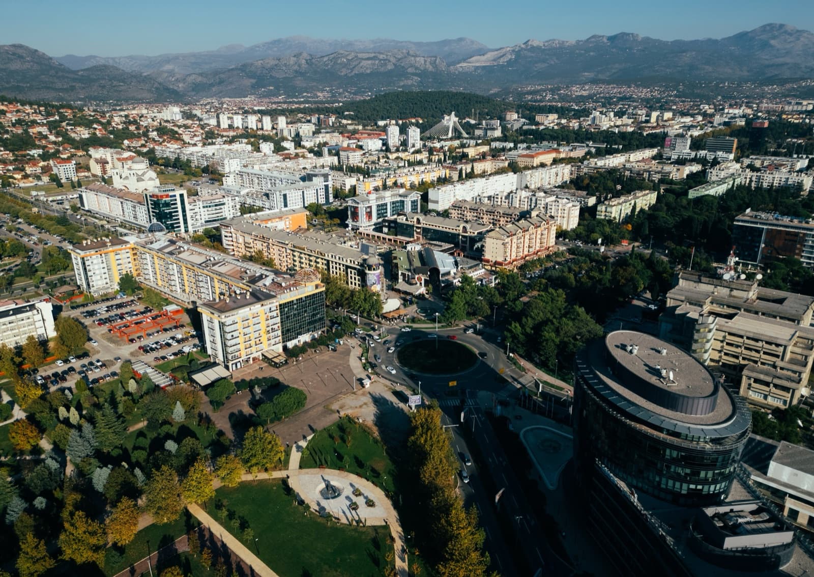 Podgorica, hovedstaden i Montenegro