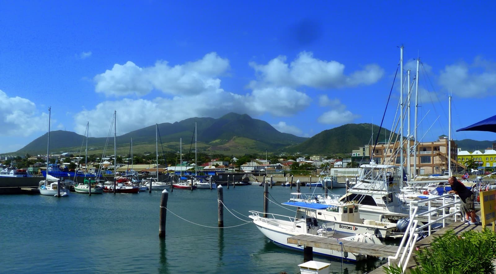 Basseterre, huvudstad i Saint Kitts and Nevis