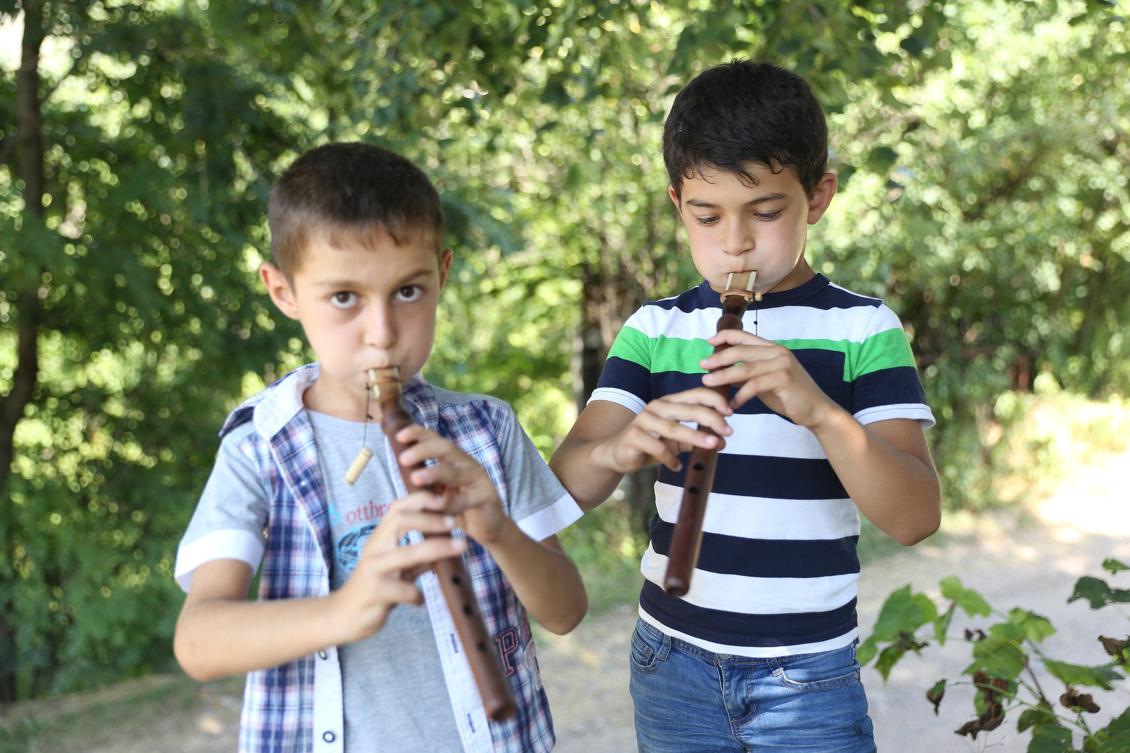A traditional Armenian duduk - a wooden wind instrument