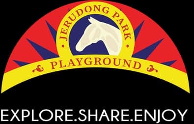 Colourful rides and attractions at Jerudong Park in Brunei at night