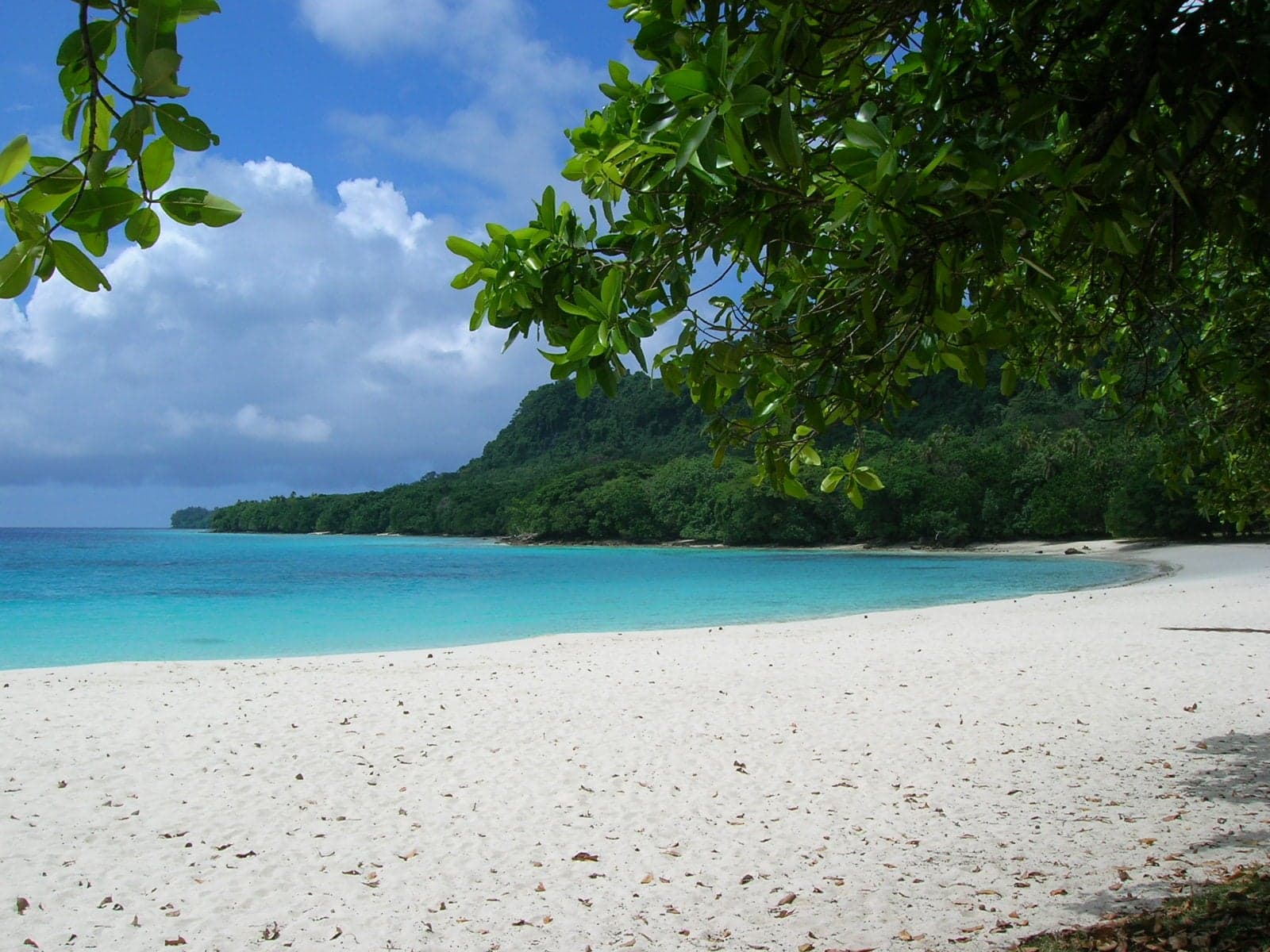 Champagne Beach with bright turquoise water and white sand, Vanuatu