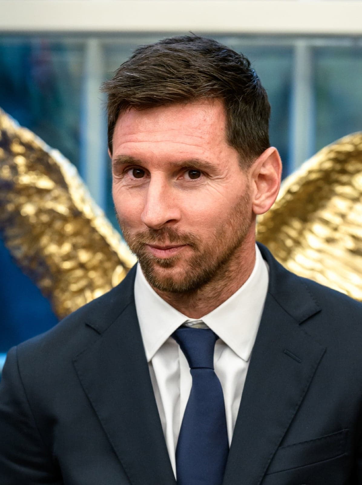 A portrait of Lionel Messi
