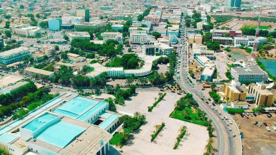 People in colourful traditional dress marching and celebrating Djibouti Independence Day
